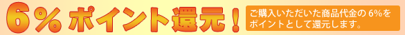 6%ポイント還元
