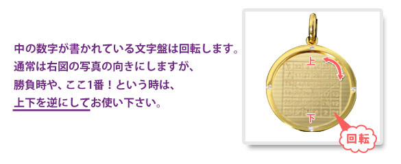 太陽魔方陣ペンダント