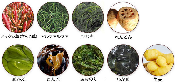 自然由来の原料